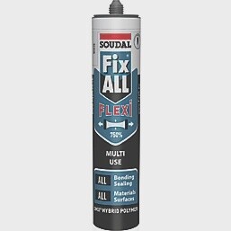SOUDAL FIX ALL FLEXI MULTI-USE SEALANT &amp; ADHESIVE WHITE 290ML