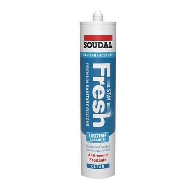 Stay Fresh Acetoxy Anti-Mould Sanitary Silicone Sealant 290ml