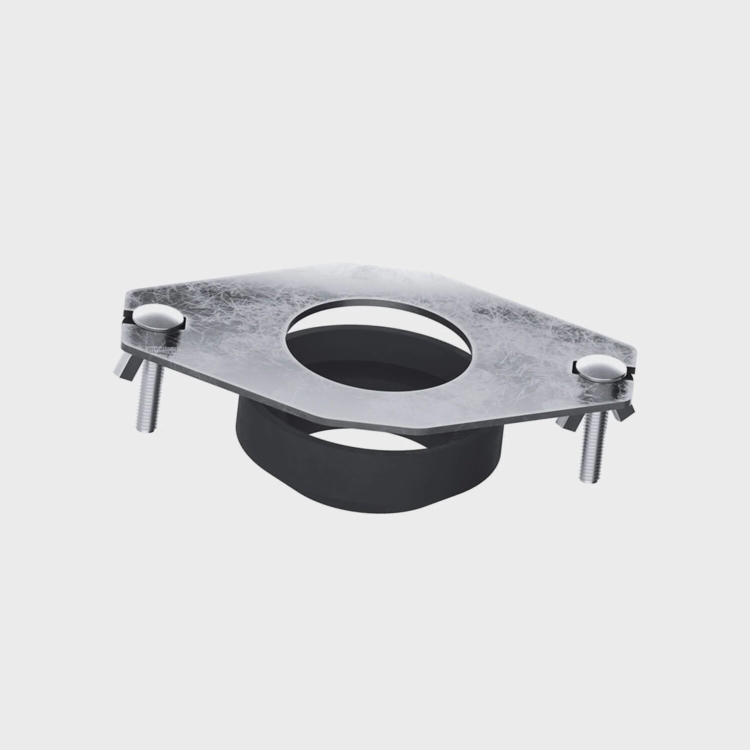 Viva Flat Metal Close Coupling Plate &amp; Fixing Bolts 2″ Outlet PP0030/B