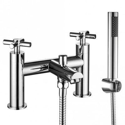 Niagara Finchley Chrome Modern Deck Mounted Bath Shower Mixer Tap 9037