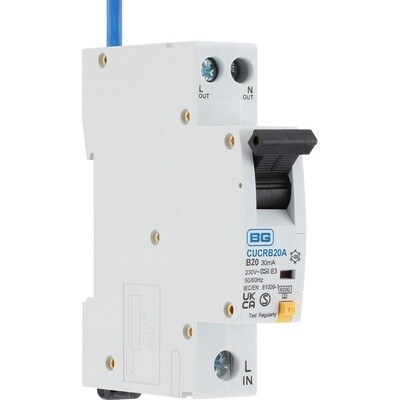 BG Compact RCBO Type A B Curve 20A