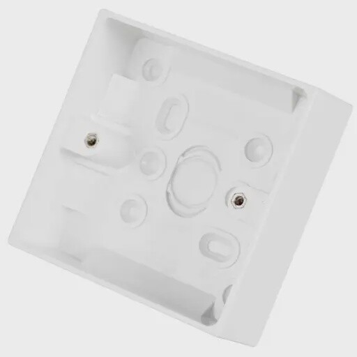 BG 900 Series 1 Gang 32mm Pattress Back Box White