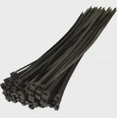 Timco - Cable Ties - Black (Size 3.6 x 200 - 100 Pieces)
