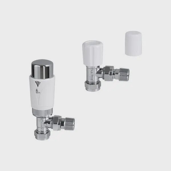 Center CB Center Plus angled TRV with lockshield 15mm