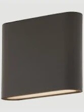 Luceco LED Grey Exterior Flat Wall Light - 8W