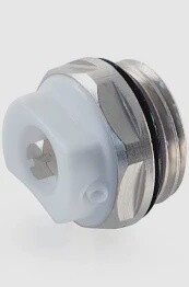 RADIATOR VENT &amp; BLANKING PLUG NICKEL 2 PACK