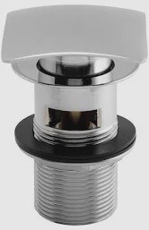 Vellamo Square Basin Click Waste (For Basins With Overflow Hole)
