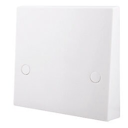 BRITISH GENERAL 900 SERIES 45A UNSWITCHED COOKER OUTLET PLATE WHITE