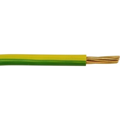 Pitacs Conduit Cable (6491X) 6.0mm2 G/Y Earth Drum