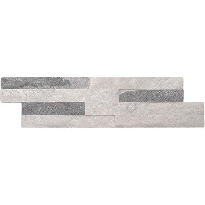 Split Face Dolomite 10x36 Cloud Grey Matt Tile