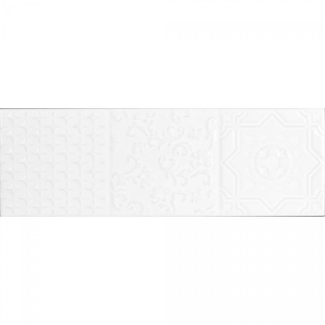 Esencia Relieve 10x30 Blanco Gloss Tiles