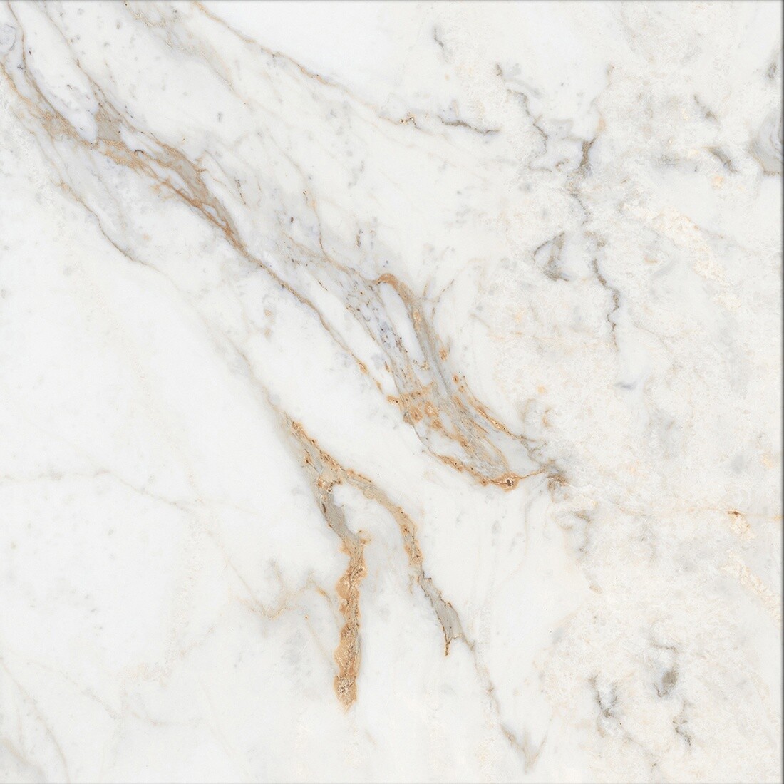 Icon Gold 60x60 White Polished Tile