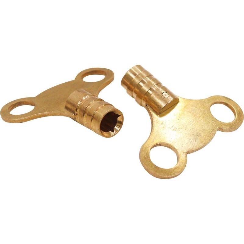 Brass Radiator Bleed Key Set
