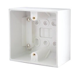 BRITISH GENERAL 900 SERIES 1-GANG SURFACE PATTRESS BACK BOX 42MM