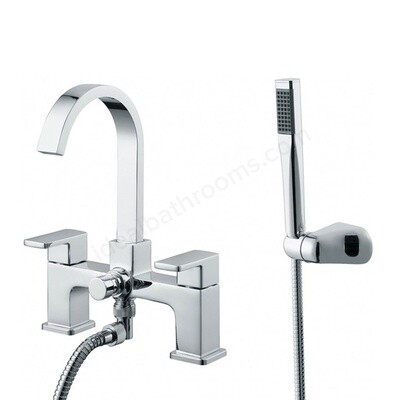 Essential Storm Bath Shower Mixer - Chrome