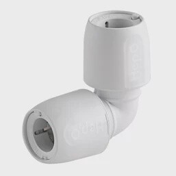 HEP2O PLASTIC PUSH-FIT EQUAL 90° ELBOW 22MM
