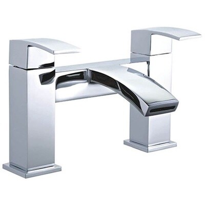 Niagara Pimlico Dual Handle Deck Mounted Bath Mixer Filler Tap Chrome