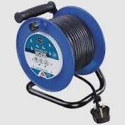 Masterplug 10A 4 Socket Blue Thermal Cut-Out Open Cable Reel - 25m
