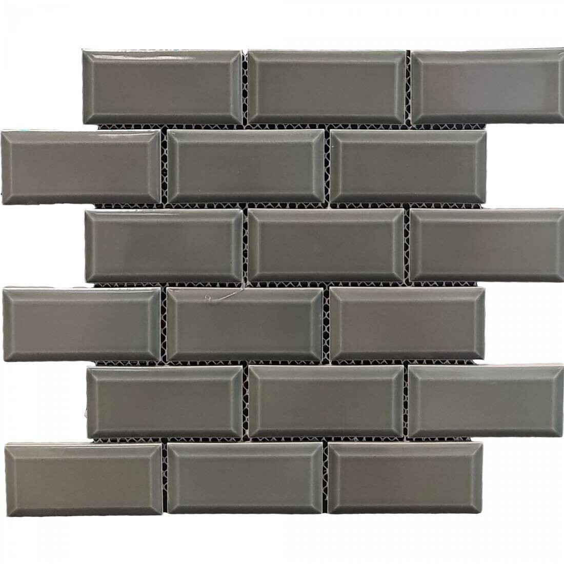 Biselado 29x29 Dark Grey Gloss Bevelled Tile