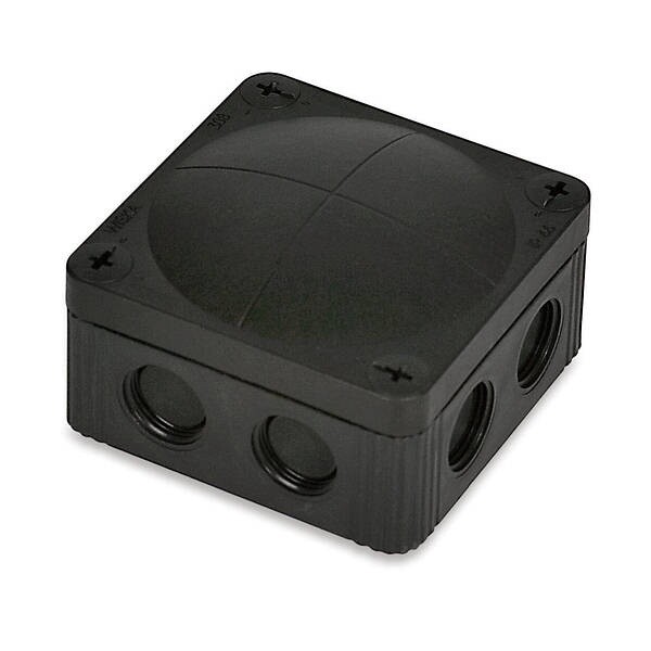 Wiska Box - IP66 85 x 85 x 51mm Black 32 Amp