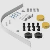 Orchard easy plumb riser kit for quadrant and offset quadrant stone shower trays