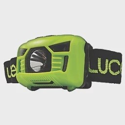 LUCECO RECHARGEABLE LED HEAD TORCH GREEN 150LM