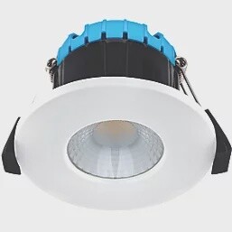 LUCECO FTYPE SMART FIXED CYLINDRICAL FIRE RATED LED SMART DOWNLIGHT WHITE 6W 600LM