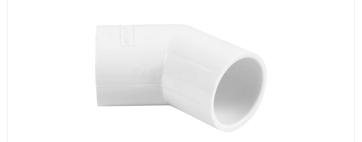 Solvent Weld Overflow Bend 21.5mm 135° White
