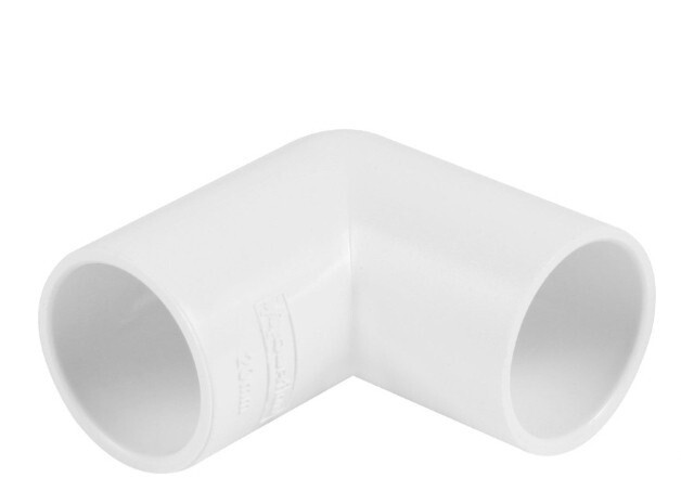 Solvent Weld Overflow Bend 21.5mm 90° White