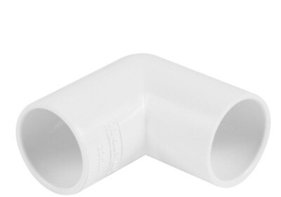 Solvent Weld Overflow Bend 21.5mm 90° White