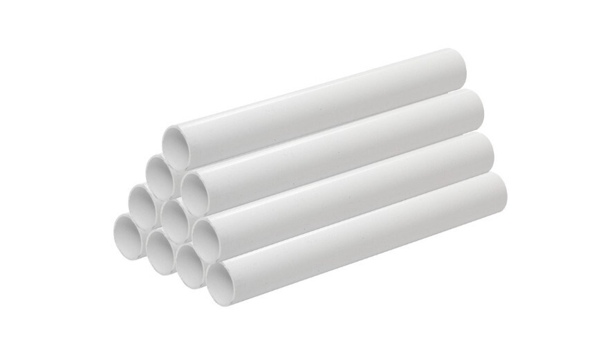 Solvent Weld PVC Overflow Pipe 30m 21.5mm 3m White 