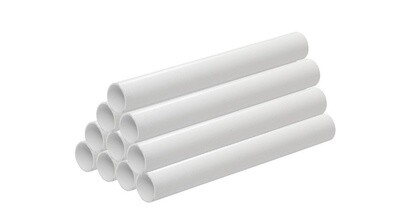 Solvent Weld PVC Overflow Pipe 30m 21.5mm 3m White