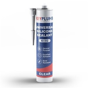 K11C - KeyPlumb - Universal Silicone Sealant - Clear - 280ml