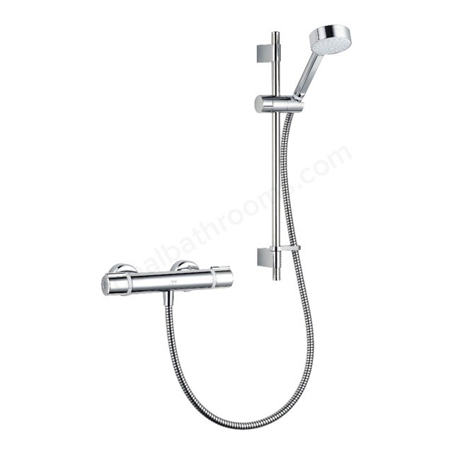 MIRA APT REAR-FED EXPOSED CHROME THERMOSTATIC SHOWER