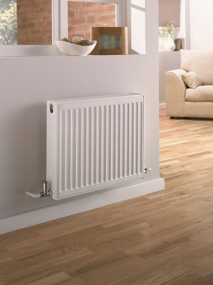 UltraHeat - Single Panel Single Convector Compact Radiator - White - 600mm x 700mm