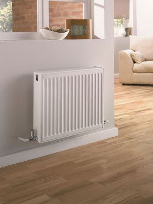 UltraHeat - Single Panel Single Convector Compact Radiator - White - 600mm x 700mm