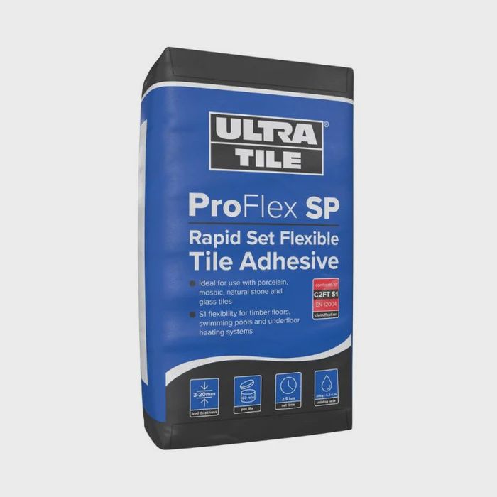 Ultra Tile Fix ProFlex SP Rapid Set Flexible S1 Adhesive Grey 20kg