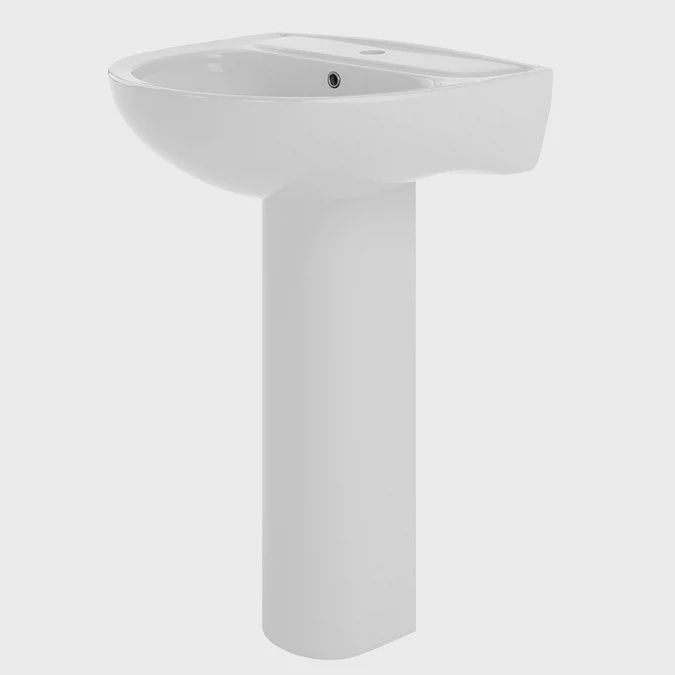 Fresssh550mm Basin with Full Pedestal