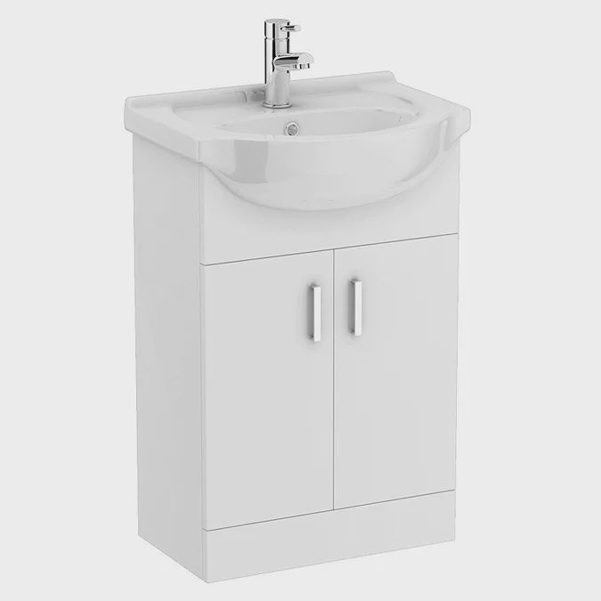 Cove White 550mm Vanity Unit (Flat Packed)