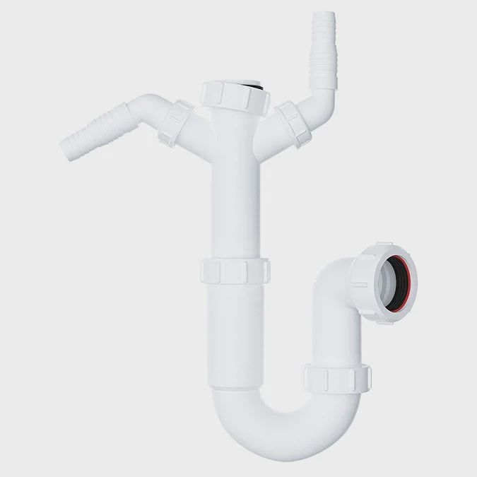 Viva 40mm Easi-Flo Sink Trap with Twin 135° Nozzles