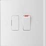 BRITISH GENERAL 900 SERIES 13A SWITCHED FUSED SPUR &amp; FLEX OUTLET WHITE