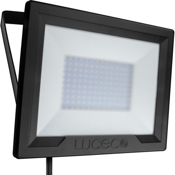 Luceco EFLD100B40 Eco Black 100W 7500lm 4000K LED High-Output Floodligh