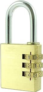 TIMco CP28 Combi Padlock 28mm - Brass 1 pc