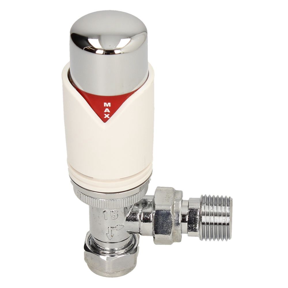 Gold Premium 15 mm Angled Chrome/White TRV