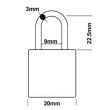 Maxus Brass Combination Padlock