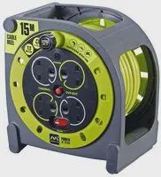 PRO-XT 4-Gang Extension Case Mains Reel, 15m -  HMU15134SL-PX