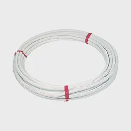 keyplumb Push-Fit PE-X Barrier Pipe 15mm x 50m White