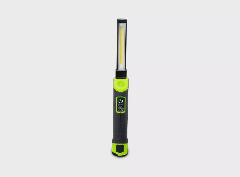Luceco Tilt &amp; Twist Rechargeable Inspection Torch with UV Light 5W 500 Lumen