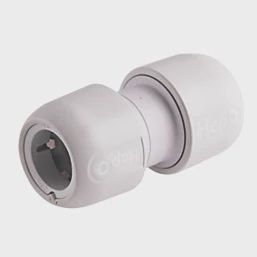 Hep2O Plastic Push-Fit Equal Couplers 22mm 10 Pack