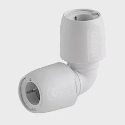 Hep2O Plastic Push-Fit Equal 90° Elbows 22mm 10 Pack